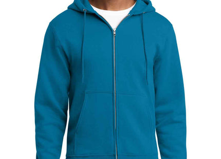 Port & Co Core Fleece FullZip Hooded Sweatshirt PC78ZH