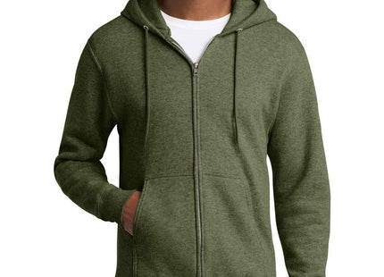 Port & Co Core Fleece FullZip Hooded Sweatshirt PC78ZH
