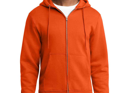 Port & Co Core Fleece FullZip Hooded Sweatshirt PC78ZH