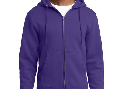 Port & Co Core Fleece FullZip Hooded Sweatshirt PC78ZH