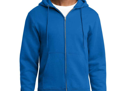 Port & Co Core Fleece FullZip Hooded Sweatshirt PC78ZH