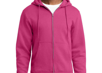 Port & Co Core Fleece FullZip Hooded Sweatshirt PC78ZH