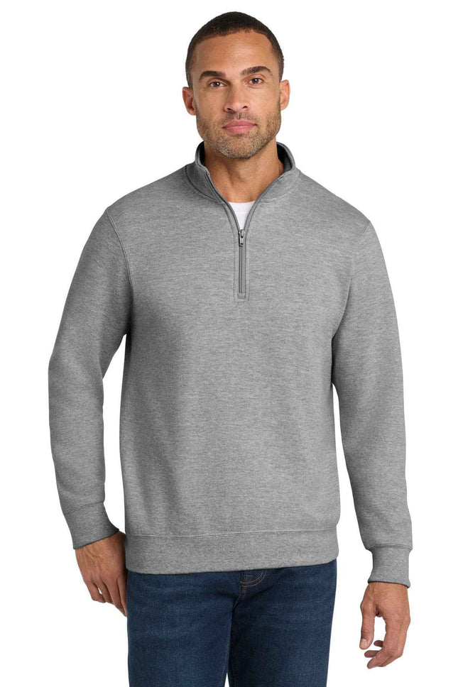 Port & Co Fan Favorite Fleece 1/4Zip Pullover Sweatshirt PC850Q