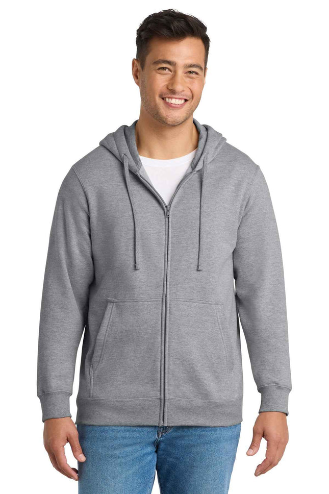 Port & Co Fan Favorite Fleece FullZip Hooded Sweatshirt PC850ZH