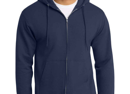 Port & Co Tall Essential Fleece FullZip Hooded Sweatshirt PC90ZHT