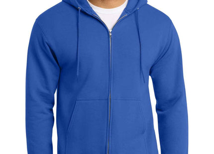 Port & Co Tall Essential Fleece FullZip Hooded Sweatshirt PC90ZHT