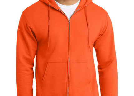 Port & Co Tall Essential Fleece FullZip Hooded Sweatshirt PC90ZHT