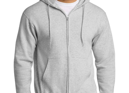 Port & Co Essential Fleece FullZip Hooded Sweatshirt PC90ZH
