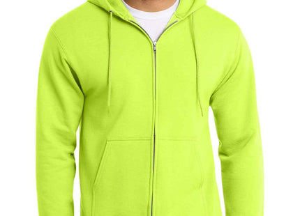 Port & Co Essential Fleece FullZip Hooded Sweatshirt PC90ZH
