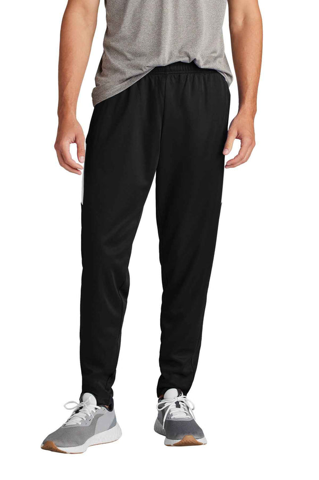 SportTek Travel Pant PST800 Black White