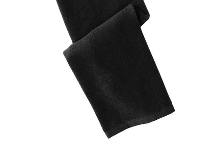 Port Authority Hemmed Towel PT390 Black OSFA