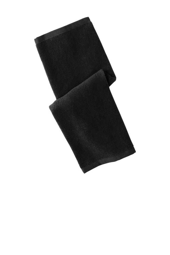 Port Authority Hemmed Towel PT390 Black OSFA