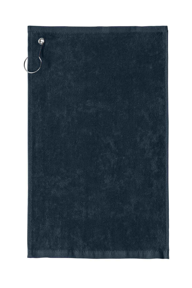 Port Authority Grommeted Hemmed Towel PT400 Navy OSFA