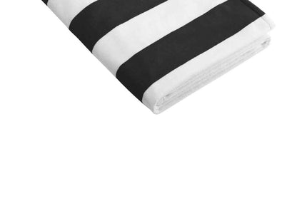Port Authority Cabana Stripe Beach Towel PT43 Black OSFA