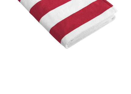 Port Authority Cabana Stripe Beach Towel PT43 Red OSFA