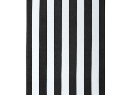 Port Authority Value Cabana Stripe Beach Towel PT45 Black OSFA