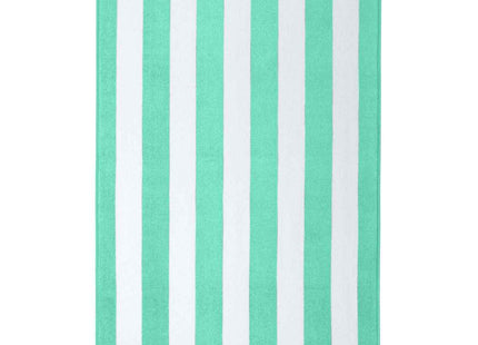 Port Authority Value Cabana Stripe Beach Towel PT45 Bright Seafoam OSFA