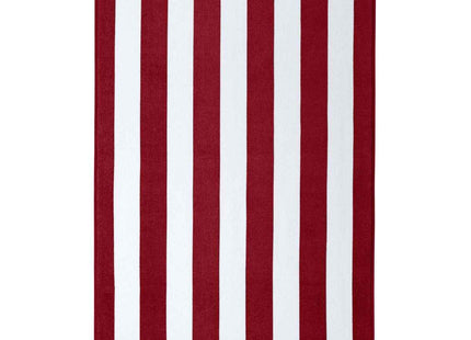 Port Authority Value Cabana Stripe Beach Towel PT45 Red OSFA