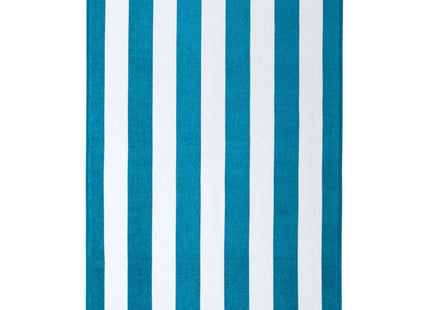 Port Authority Value Cabana Stripe Beach Towel PT45 Turquoise OSFA