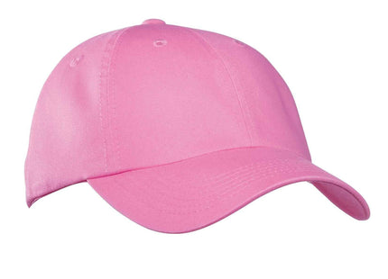 Port Authority GarmentWashed Cap PWU Bright Pink OSFA