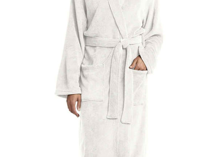 Port Authority Plush Microfleece Shawl Collar Robe R102 Marshmallow
