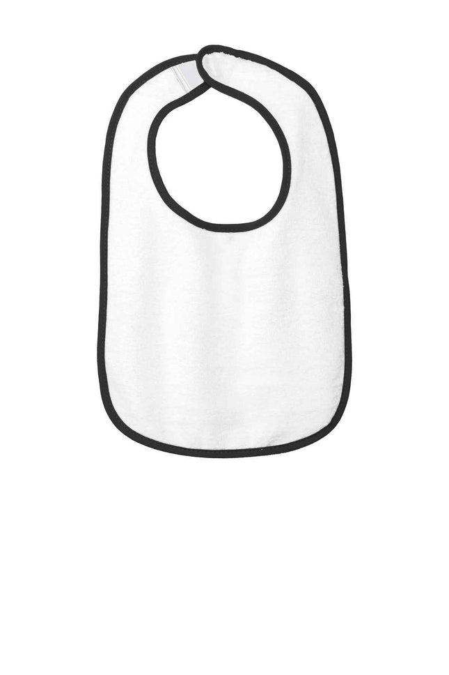 Rabbit Skins Infant Contrast Trim Terry Bib RS1003