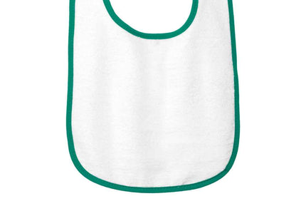 Rabbit Skins Infant Contrast Trim Terry Bib RS1003 Kelly OSFA