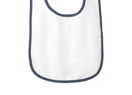Rabbit Skins Infant Contrast Trim Terry Bib RS1003 Navy OSFA