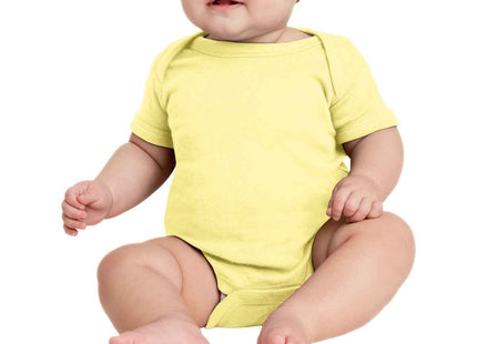 Rabbit Skins Infant Short Sleeve Baby Rib Bodysuit RS4400