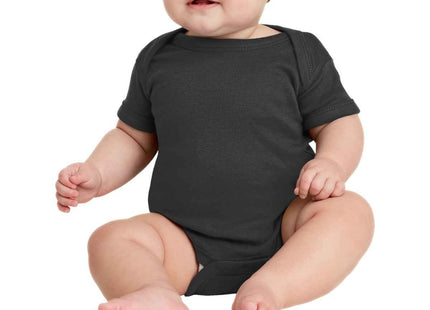Rabbit Skins Infant Short Sleeve Baby Rib Bodysuit RS4400