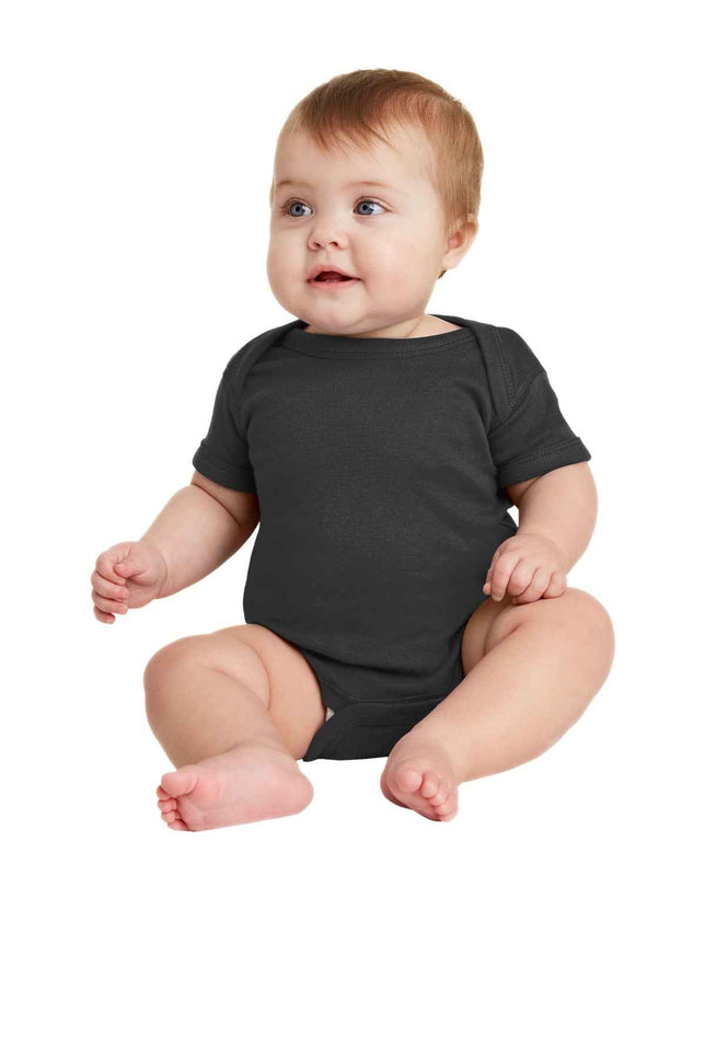 Rabbit Skins Infant Short Sleeve Baby Rib Bodysuit RS4400