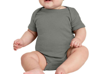 Rabbit Skins Infant Short Sleeve Baby Rib Bodysuit RS4400
