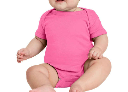 Rabbit Skins Infant Short Sleeve Baby Rib Bodysuit RS4400