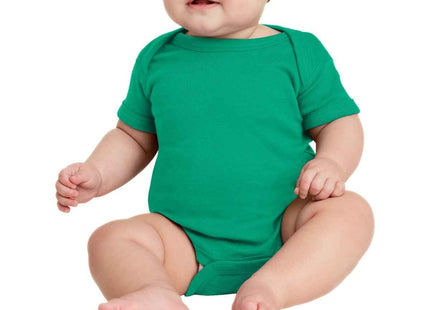 Rabbit Skins Infant Short Sleeve Baby Rib Bodysuit RS4400