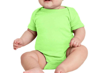 Rabbit Skins Infant Short Sleeve Baby Rib Bodysuit RS4400