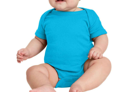 Rabbit Skins Infant Short Sleeve Baby Rib Bodysuit RS4400
