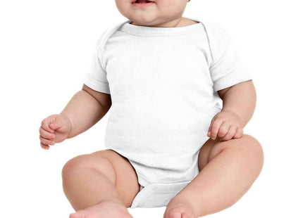 Rabbit Skins Infant Short Sleeve Baby Rib Bodysuit RS4400