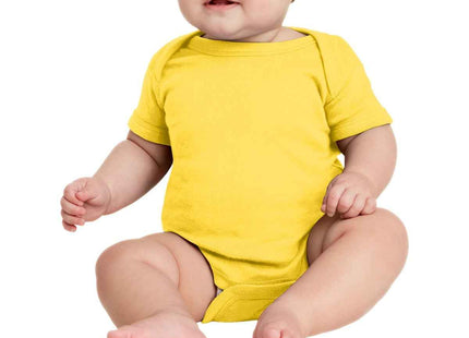 Rabbit Skins Infant Short Sleeve Baby Rib Bodysuit RS4400