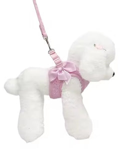 Soft Breathable Dog Harness Vest with Diamond Decoration