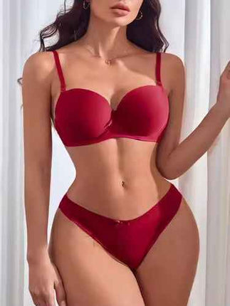 Women's Lace Push-Up Bra & Panty Set