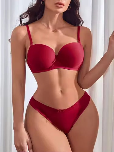 Women's Lace Push-Up Bra & Panty Set
