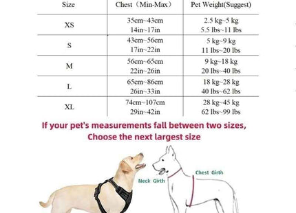 Strong Dog Harness Vest For Small Medium Large Dogs