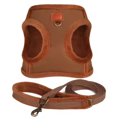 3-Layer Warm Dog Harness & Leash Set