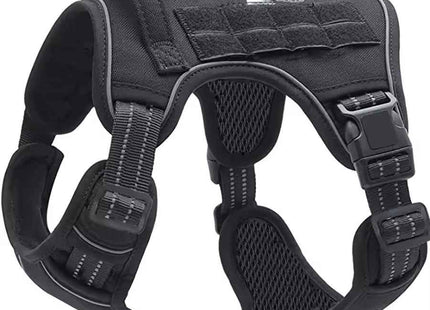 Dog Tactical Harness Military Style Vest With Reflective Straps & Control Handle