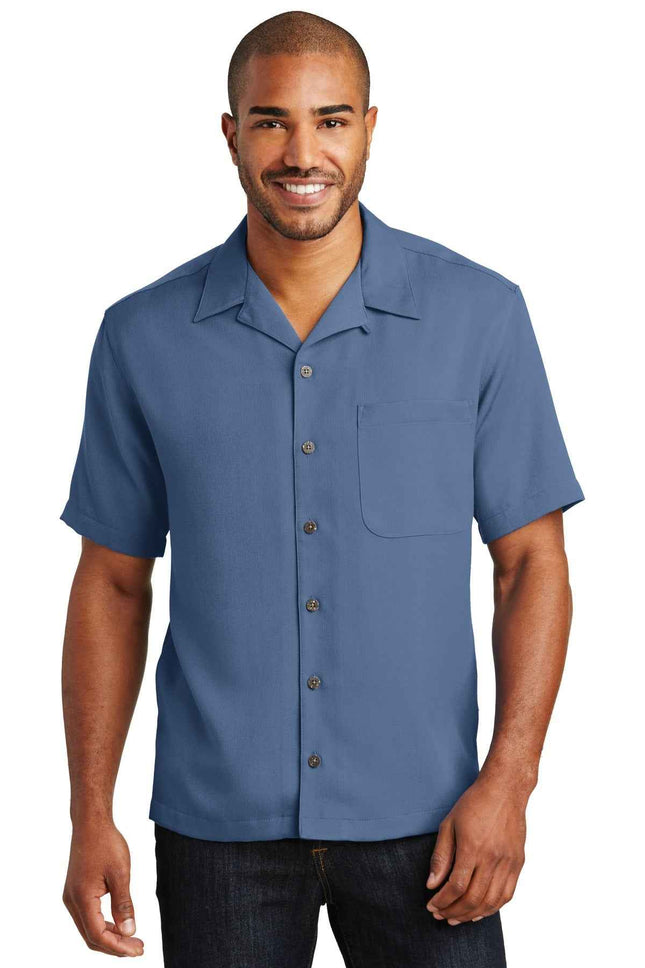 Port Authority Easy Care Camp Shirt S535 Blue