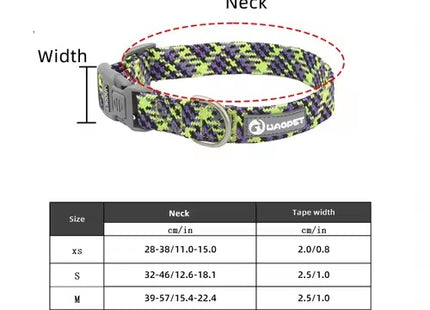 Durable Reflective Nylon Dog Collar for Everyday Comfort