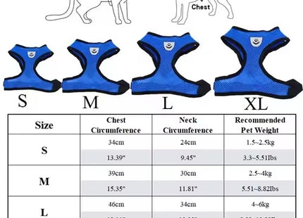 Breathable Mesh Cat & Small Dog Harness With Leash Set
