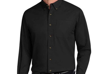 Port Authority Long Sleeve Twill Shirt S600T Black