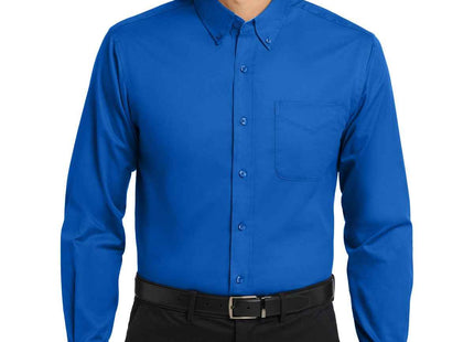 Port Authority Extended Size Long Sleeve Easy Care Shirt S608ES Strong Blue