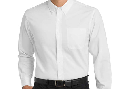 Port Authority Extended Size Long Sleeve Easy Care Shirt S608ES White Light Stone